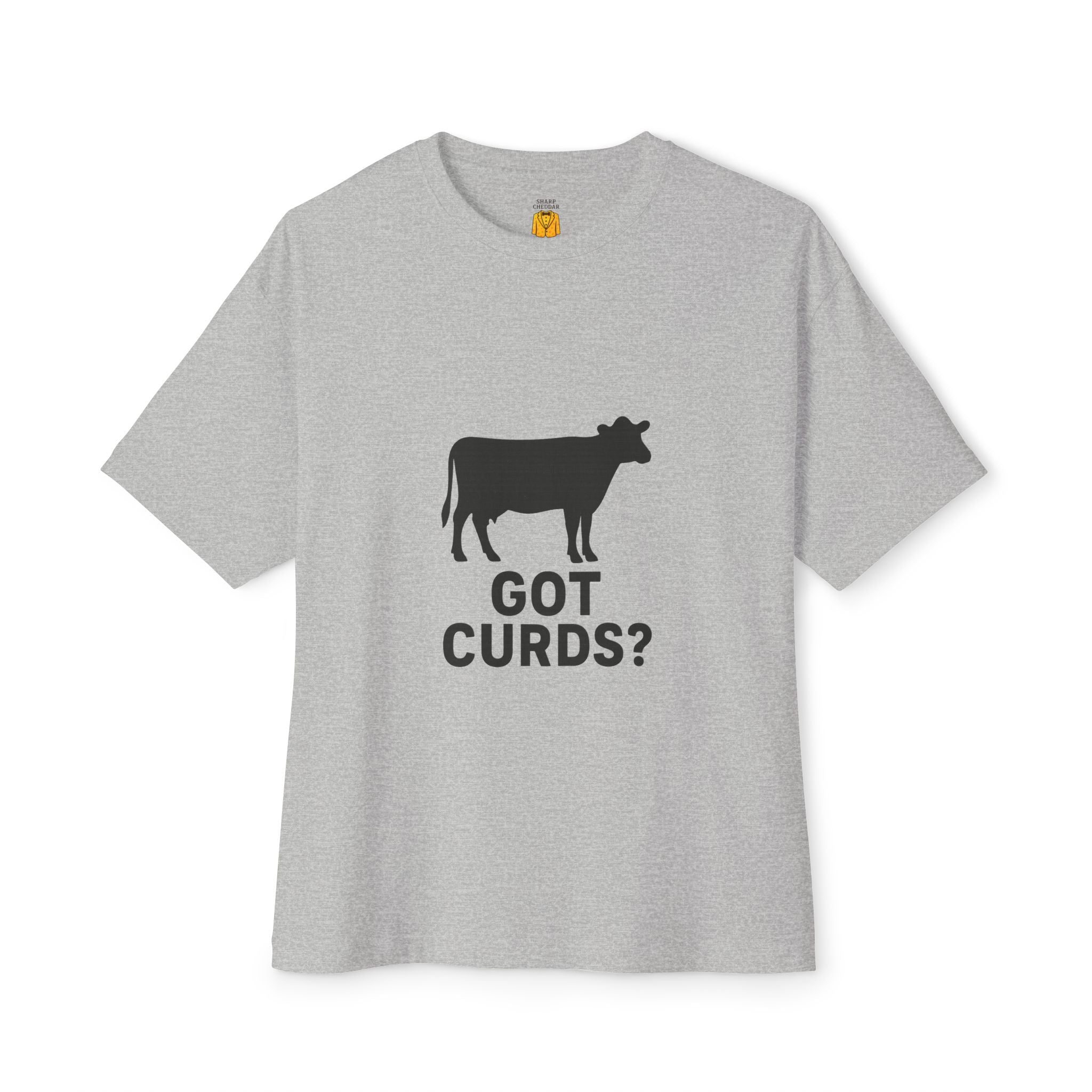 Oversized Tee with Got Curds Design