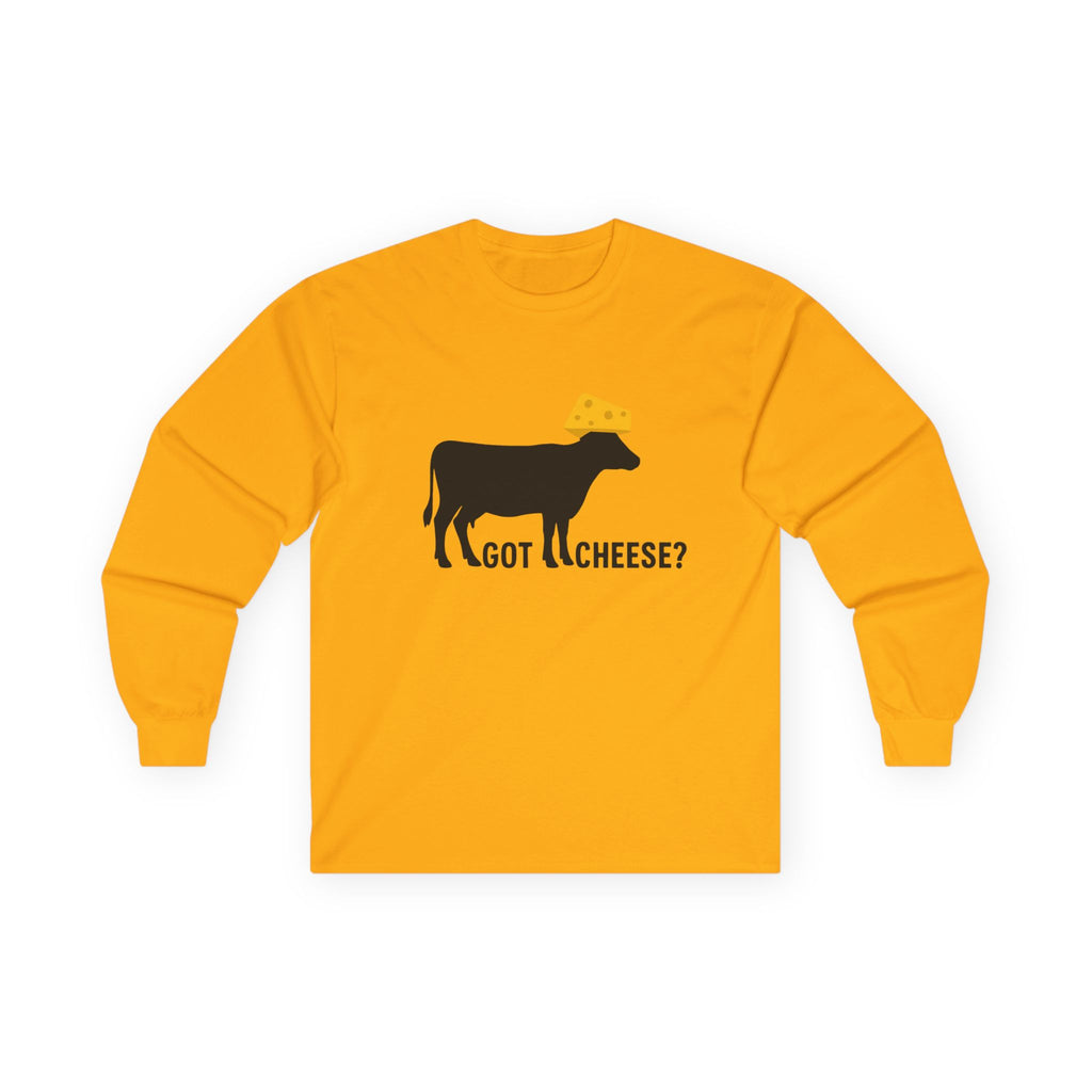 Cheesehead Cow Long Sleeve Tee