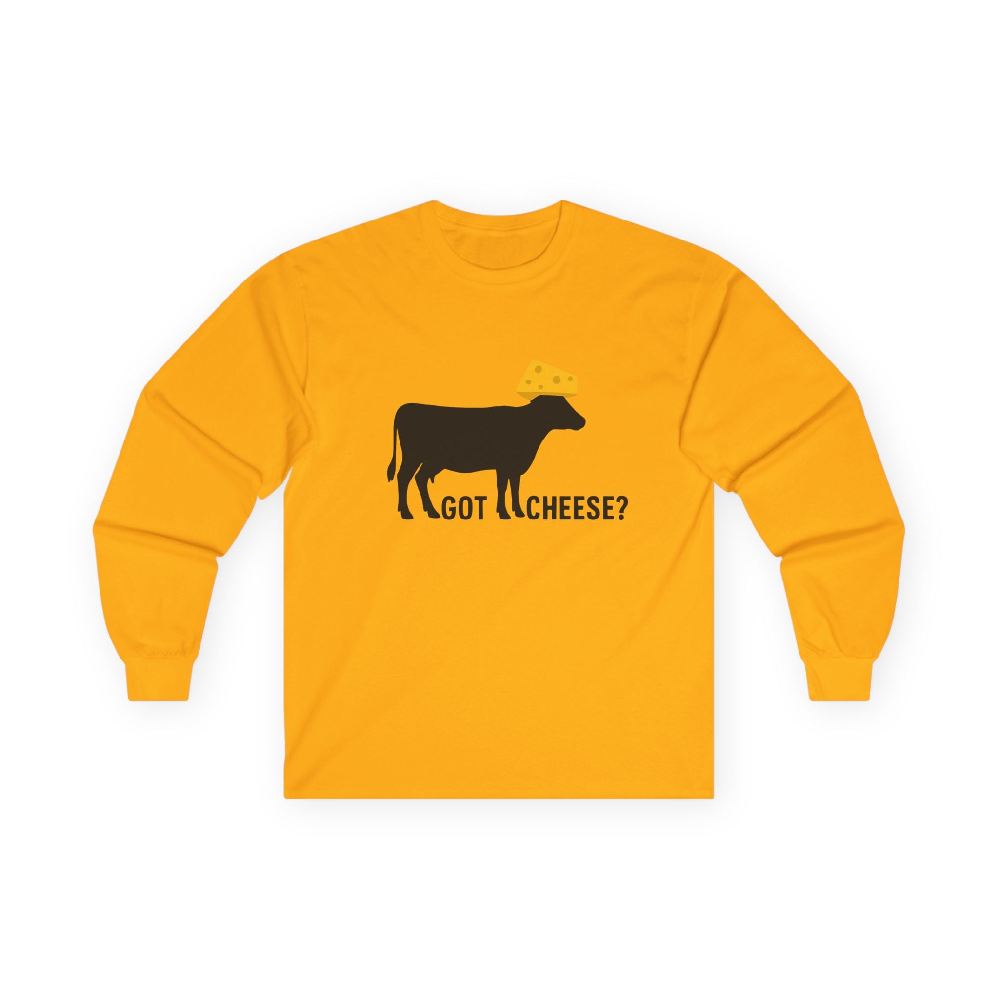 Cheesehead Cow Long Sleeve Tee