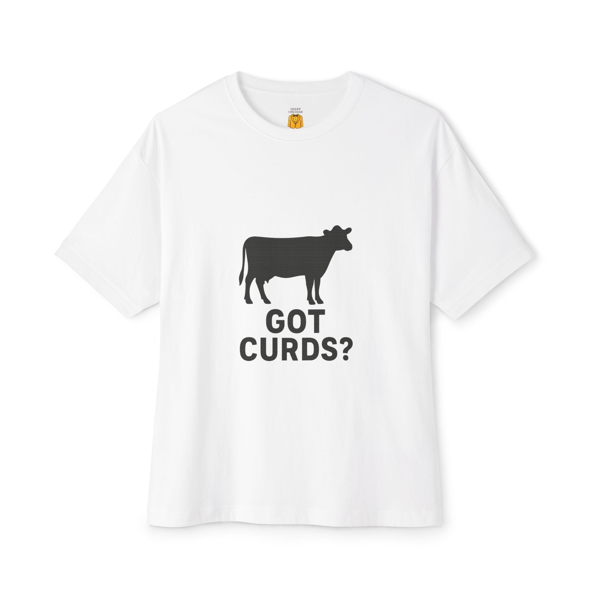 Oversized Tee with Got Curds Design