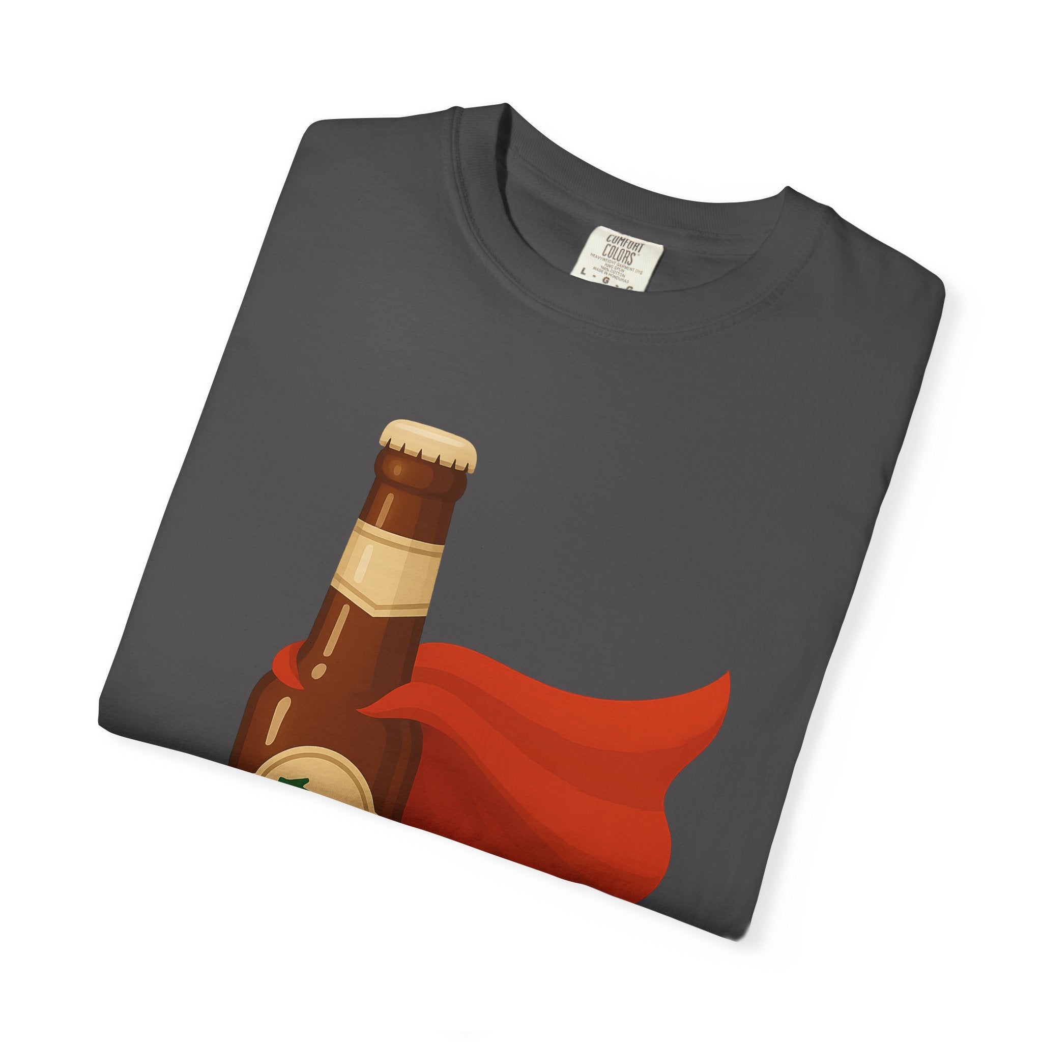 Alcohol Hero Beer Bottle T-Shirt — Funny Wisconsin Drinking Tee