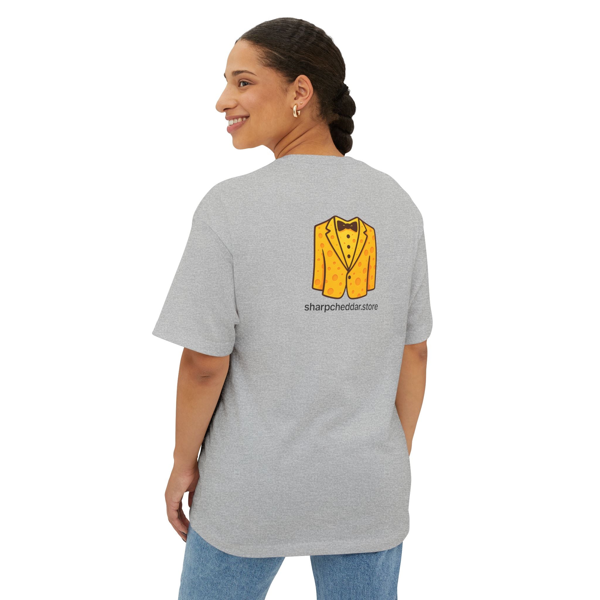 Oversized Tee with Got Curds Design