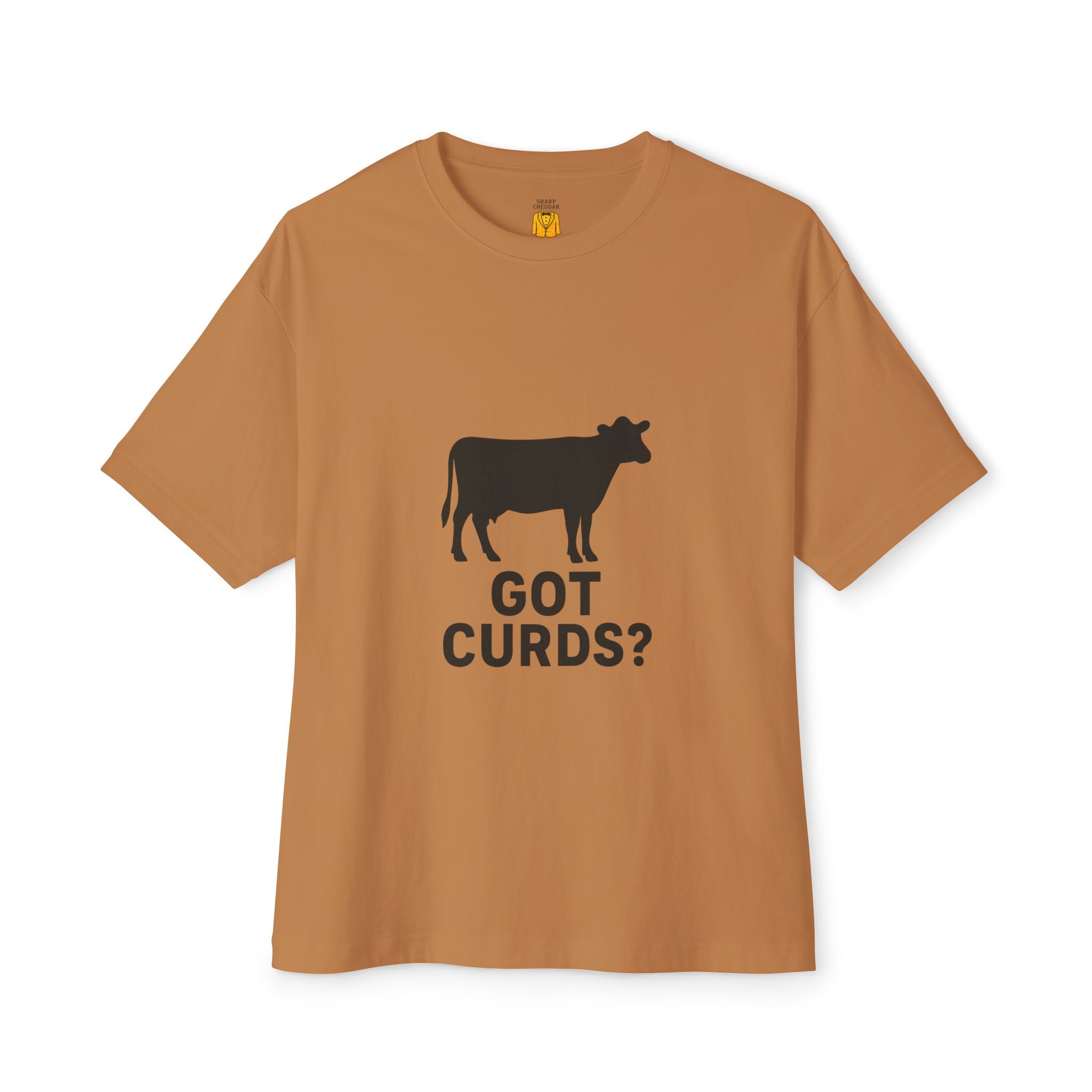 Oversized Tee with Got Curds Design