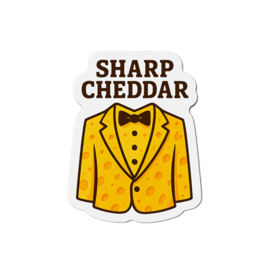 Die-Cut Magnet - Sharp Cheddar Cheese Tuxedo