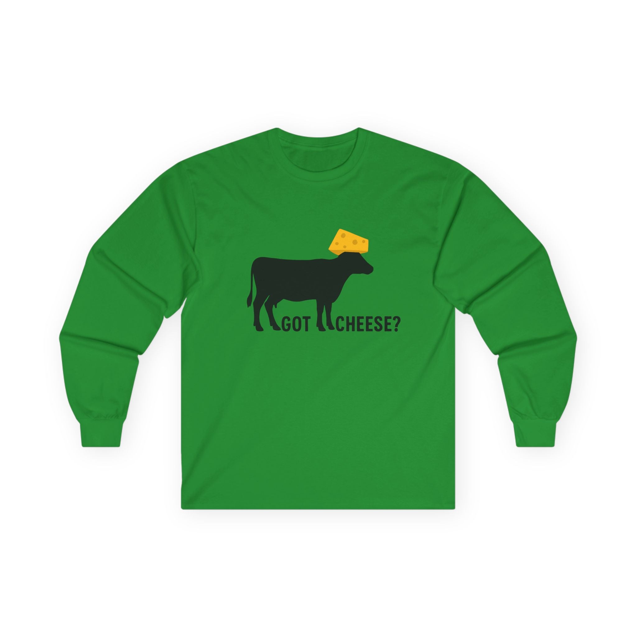 Cheesehead Cow Long Sleeve Tee