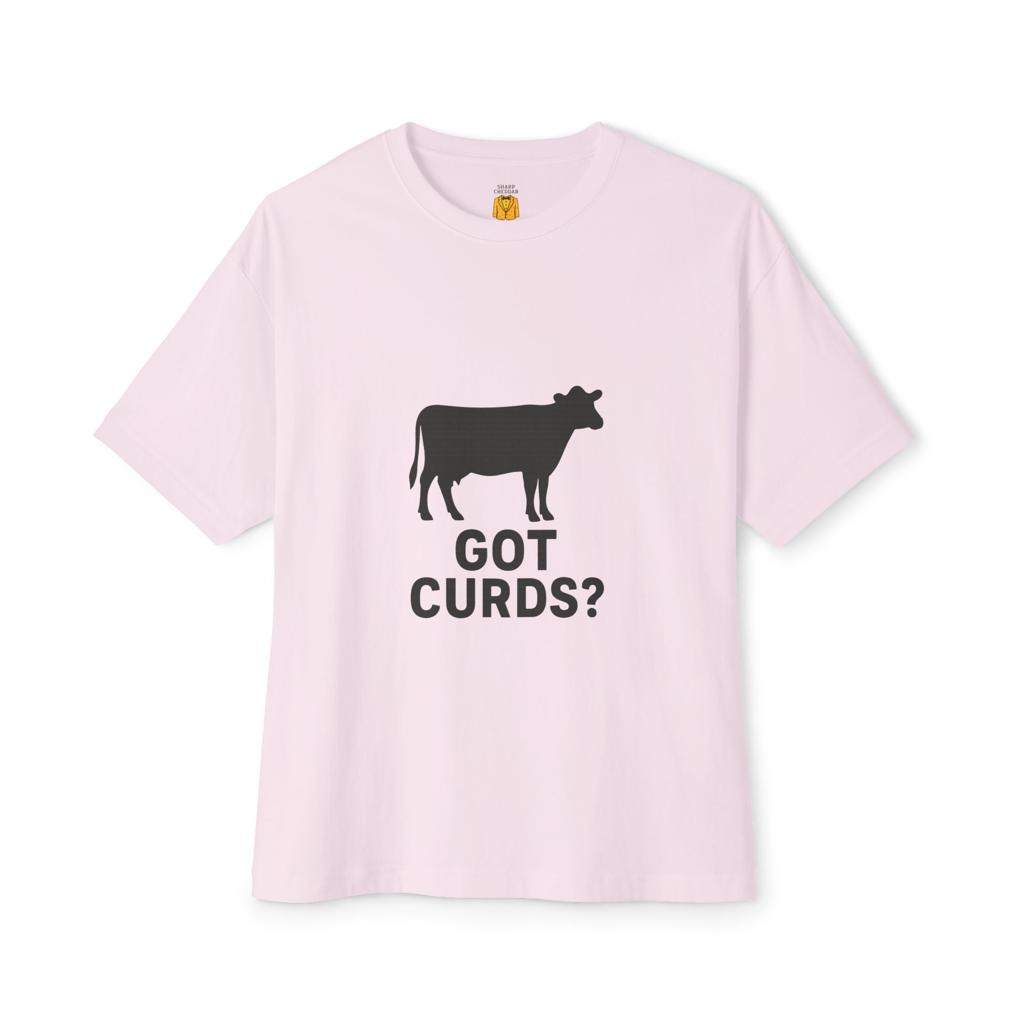 Oversized Tee with Got Curds Design