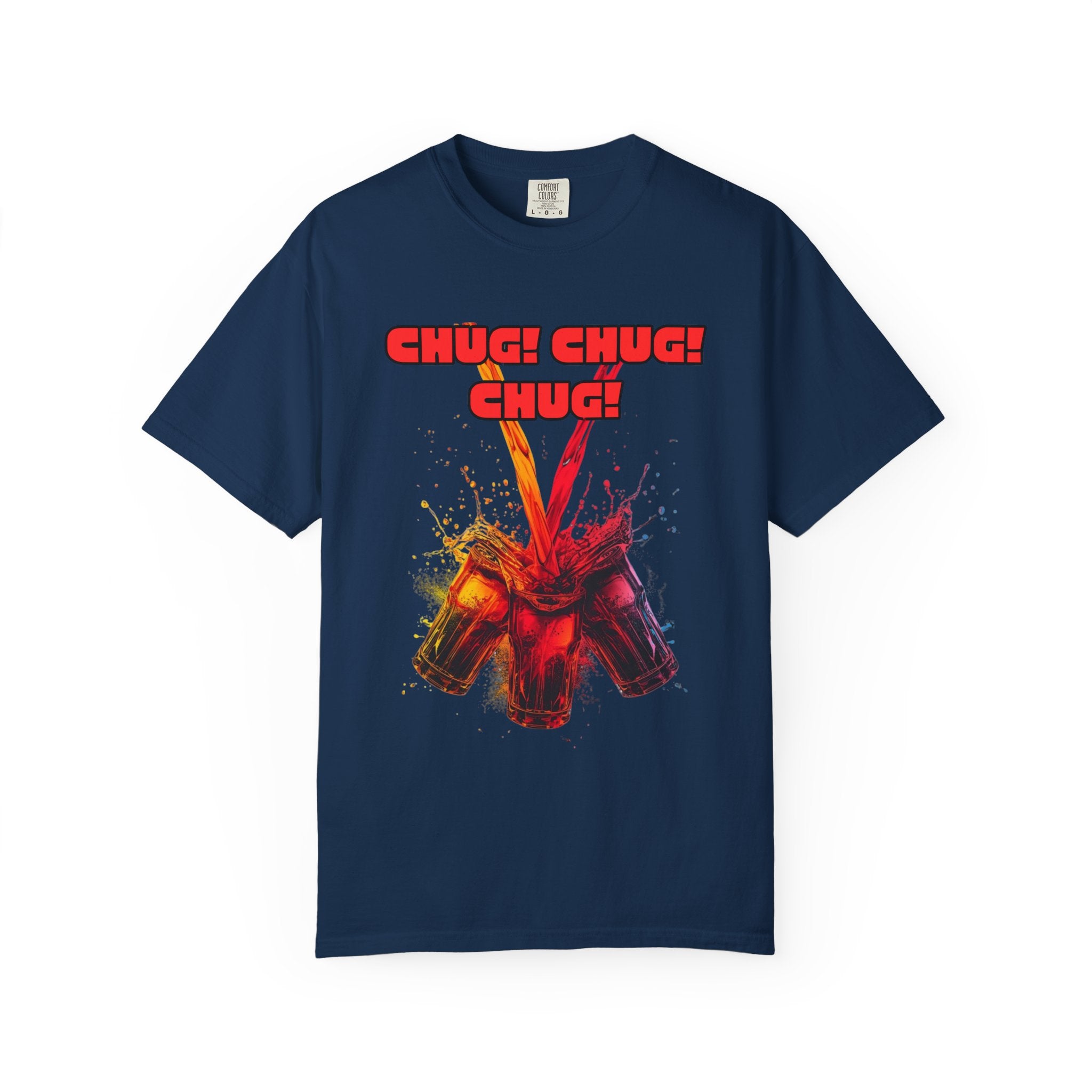 Chug! Chug! Chug! Beer Toast Graphic T-Shirt — Party, Tailgate & Game Night Tee